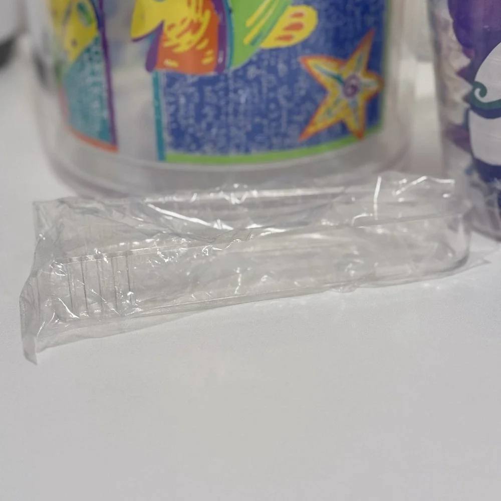 Vintage Fish 80s 90s Acrylic Ice Bucket Tongs & BONUS Cool Fish Ice Balls Sealed